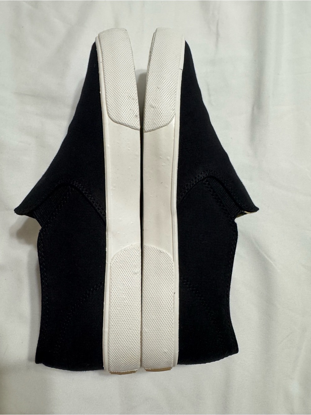 Vionic Black Slip-On Canvas Flats with Tropical Lining - Picture 3 of 9